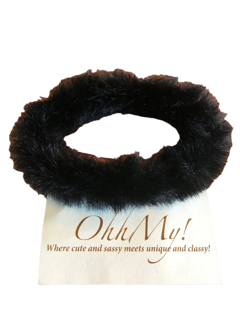 Black Fur Bracelet