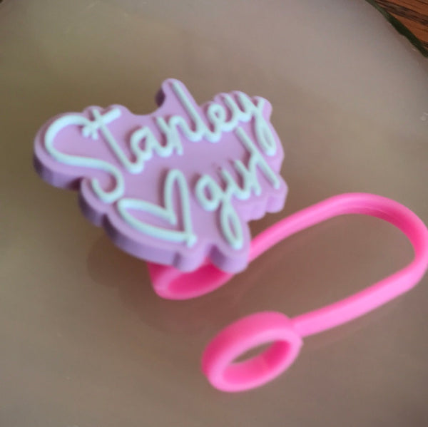 Straw Toppers-Stanleys-Lavender/White