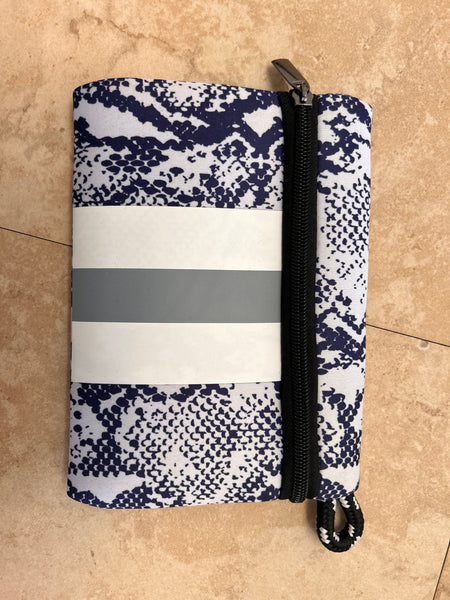 Snake Print Neoprene Purse with zippered pouch OhhMy! Gifts and Things, LLC