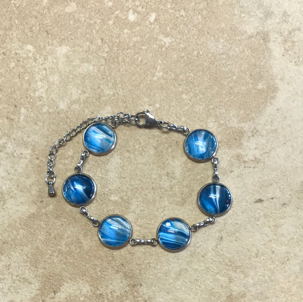 Bracelet - Hand Painted 6 Setting Mary Overstreet