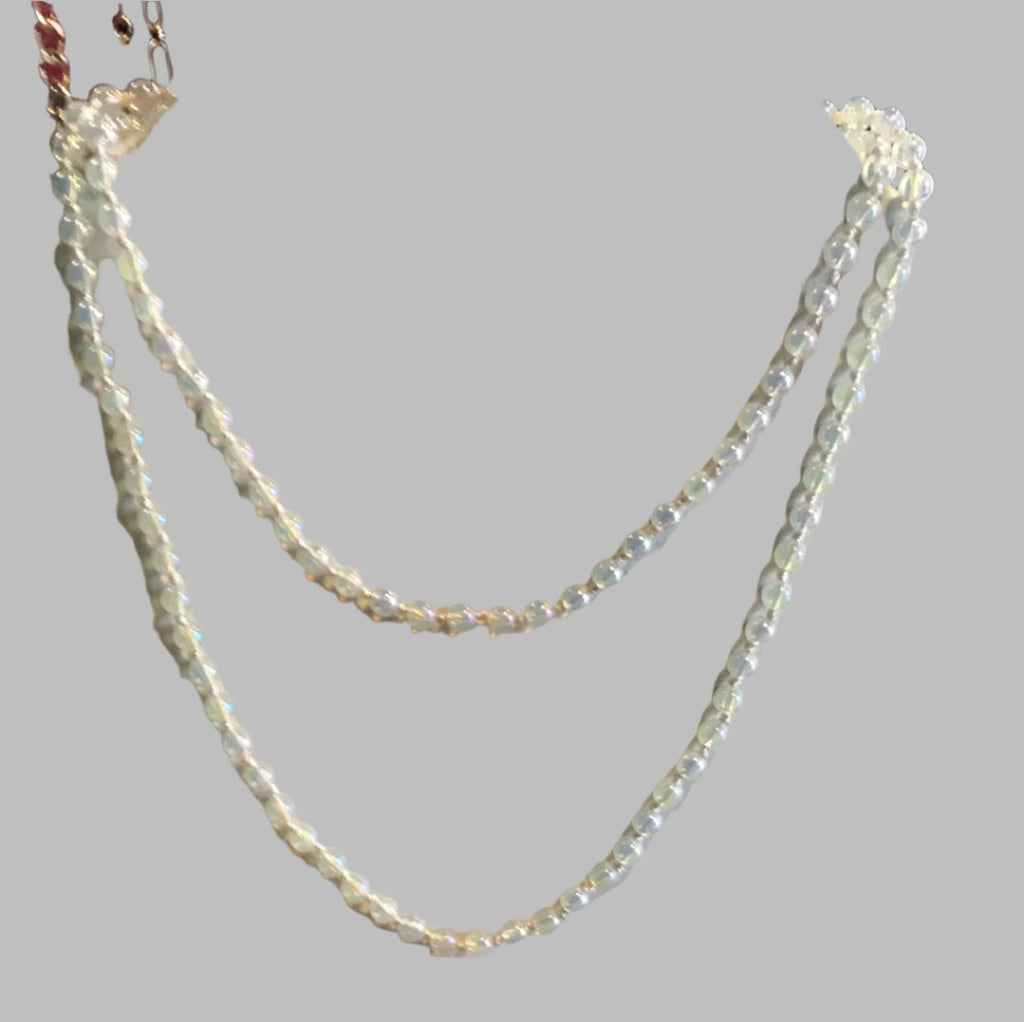 Clear Opalescent Necklace