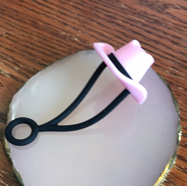 Straw Toppers-Hats-Pink