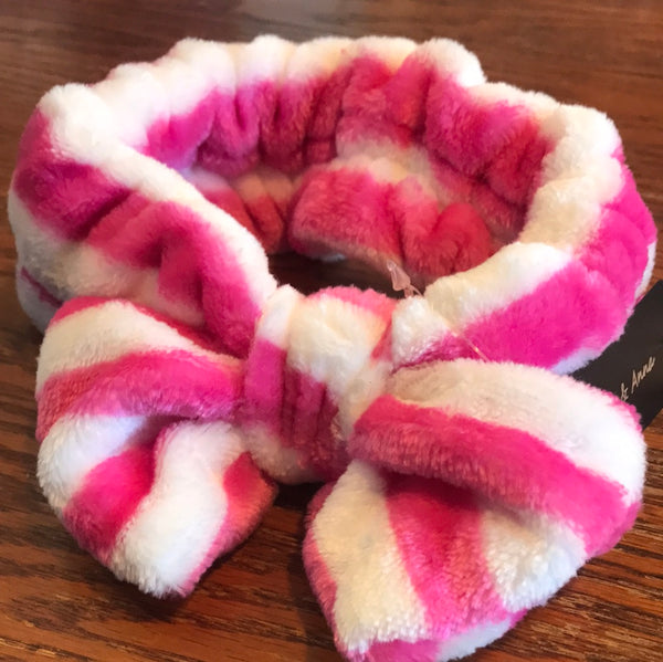 Super Soft Headbands-Hot Pink Stripes