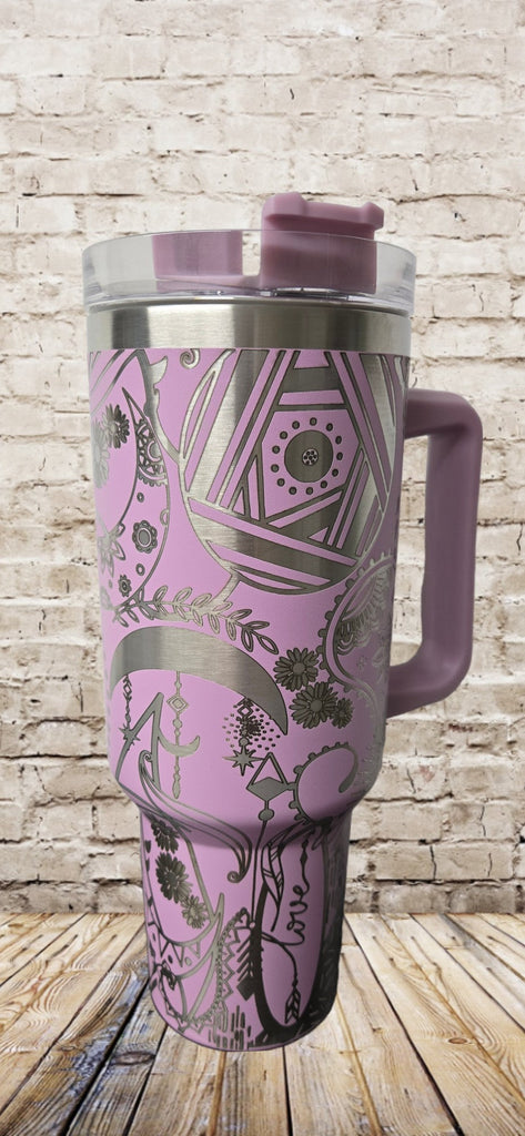 40oz H1 BoHo Paisley (Lt Purple)