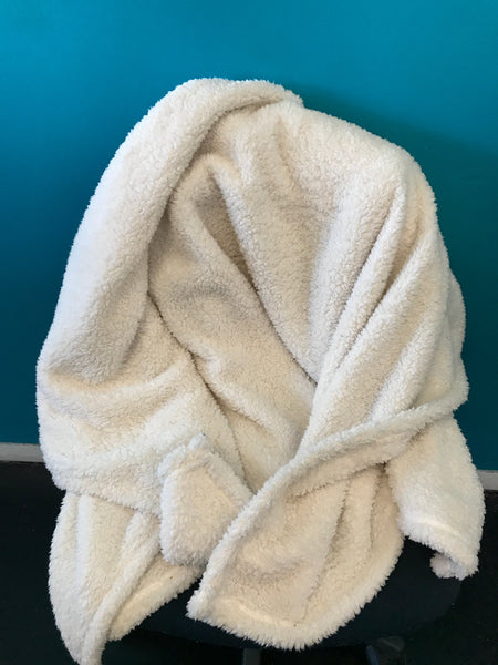 White Fleece Blanket OhhMy! Gifts and Things, LLC