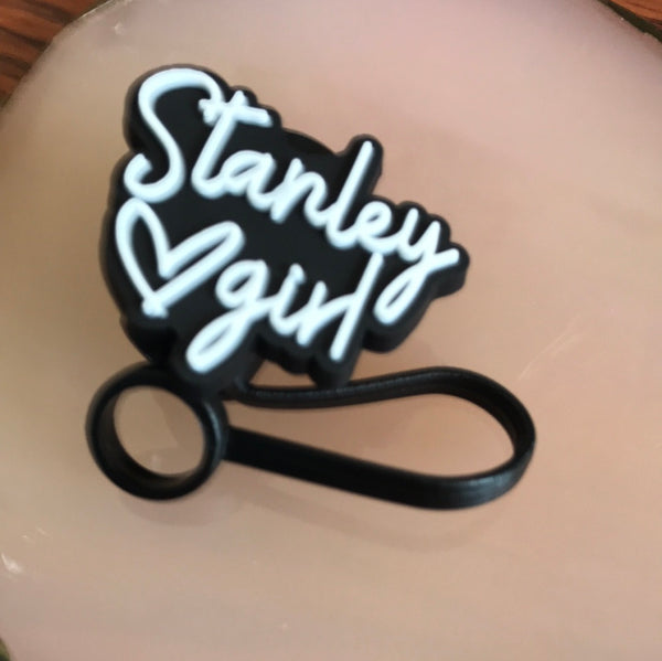 Straw Toppers-Stanleys-Black/White