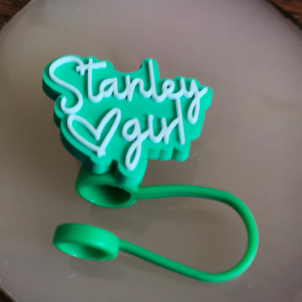 Straw Toppers-Stanleys-Green/White