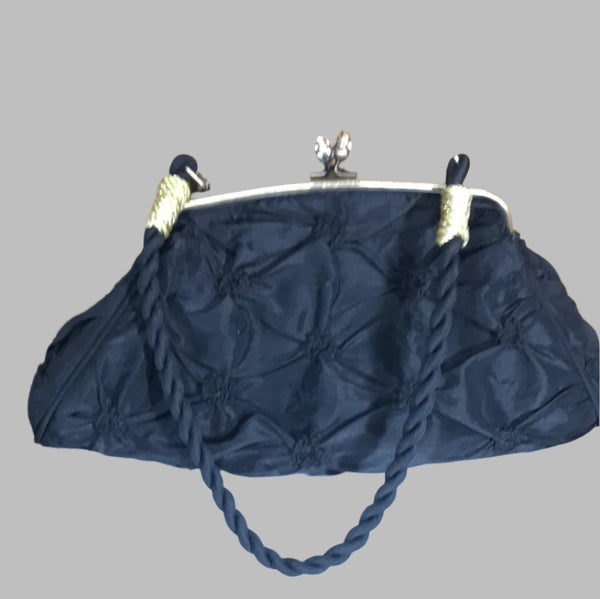 Black Vintage Ruched Purse OhhMy! Gifts and Things, LLC