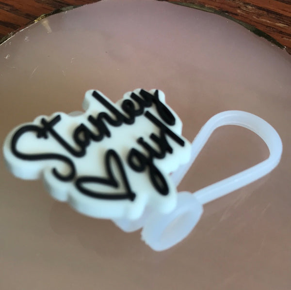 Straw Toppers-Stanleys-White/Black