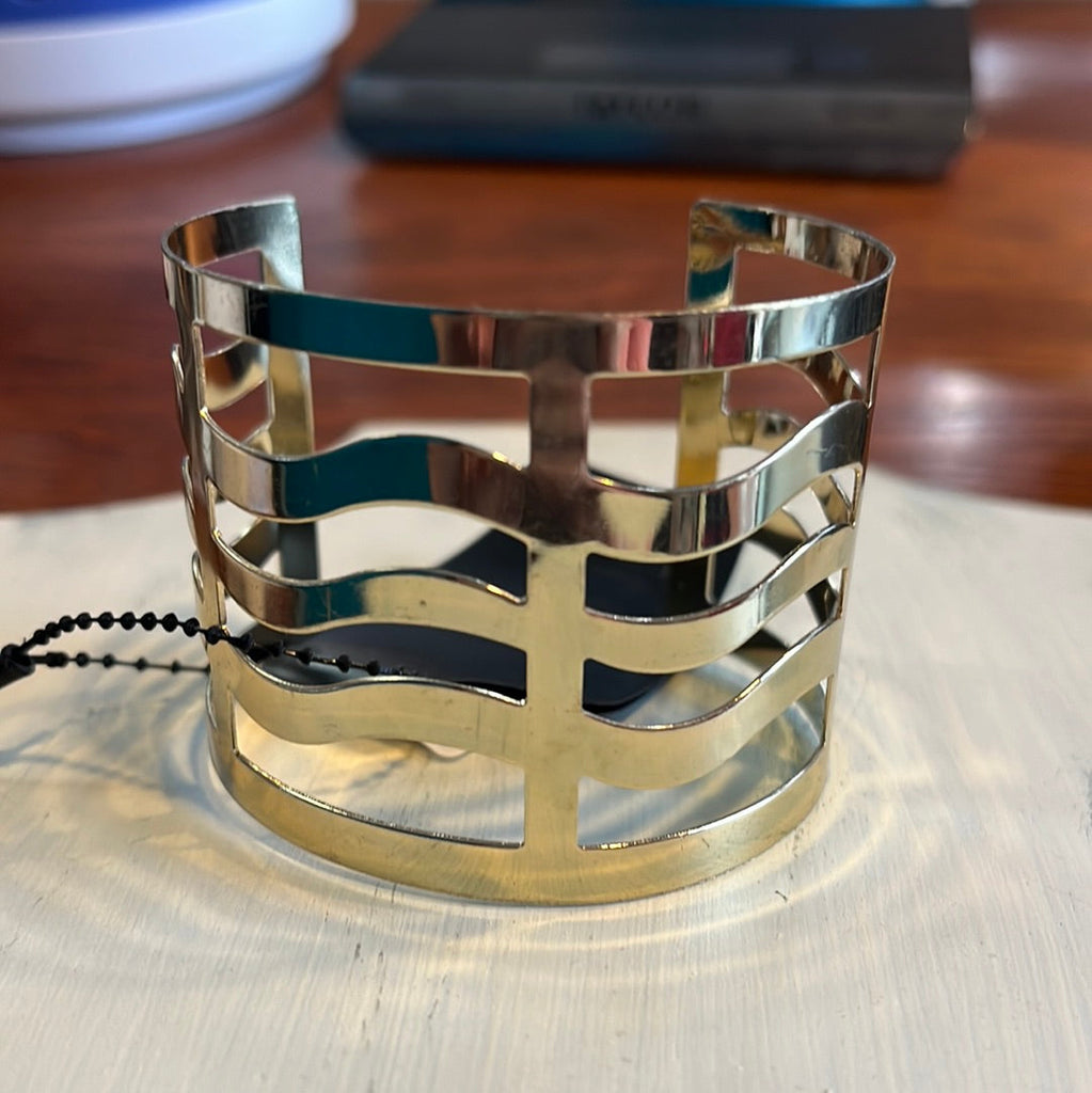 Metallic Cuff Bracelet - Goldtone OhhMy! Gifts and Things, LLC