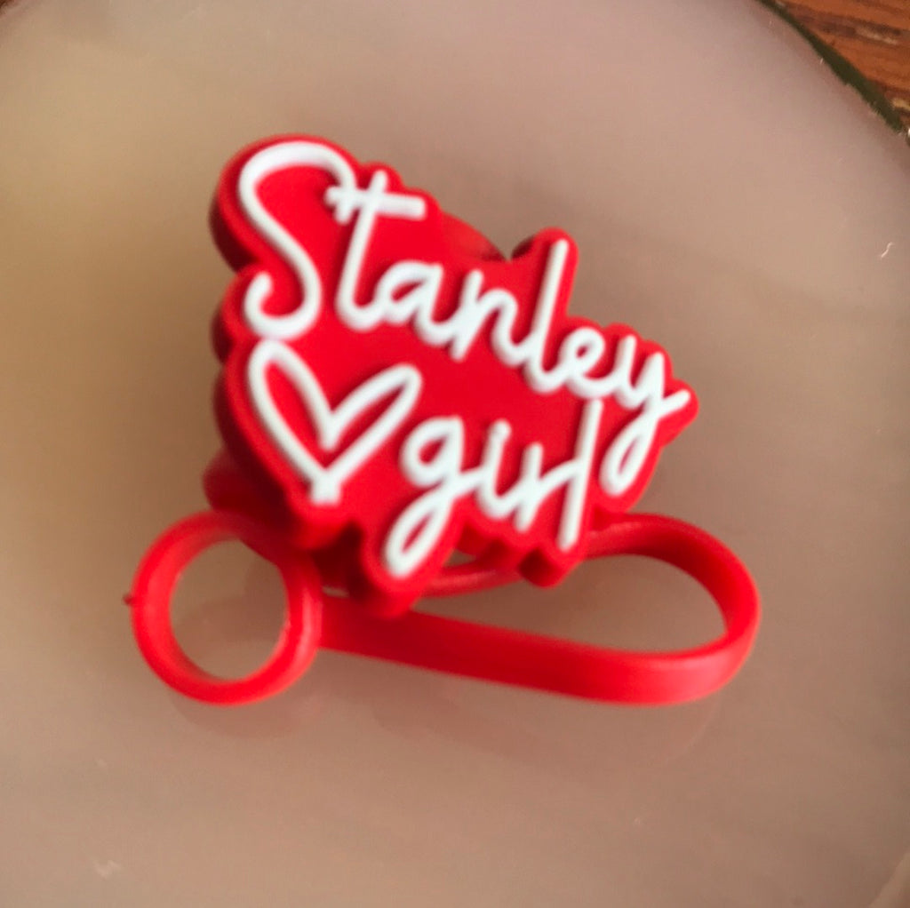 Straw Toppers-Stanleys-Red/White