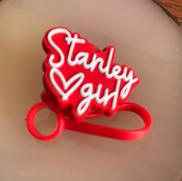 Straw Toppers-Stanleys-Red/White