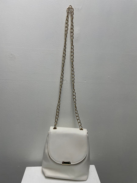 Chic Tan Vegan Leather Crossbody with Gold Chain – Everyday Glam Bag
 w/magnetic Snap and Gold Chain Strap OhhMy! Gifts and Things, LLC