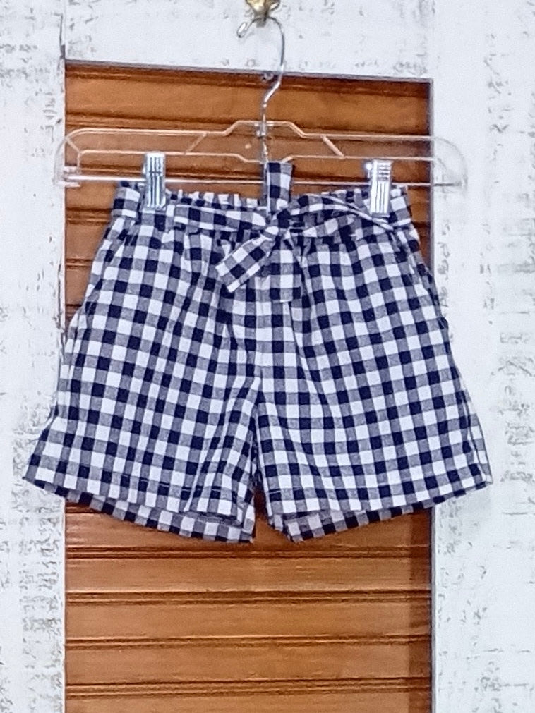 Girls Navy Plaid Shorts OhhMy! Gifts and Things, LLC