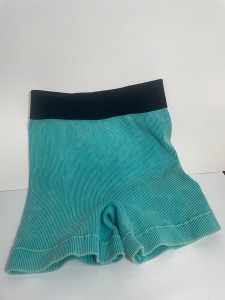 Zenana Bike Shorts-Teal