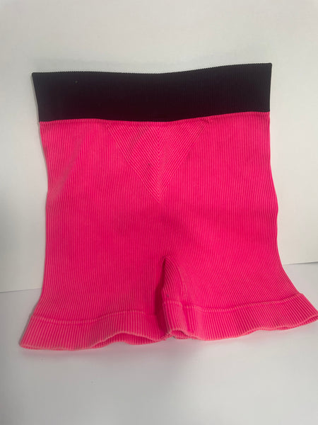 Zenana Bike Shorts-Pink