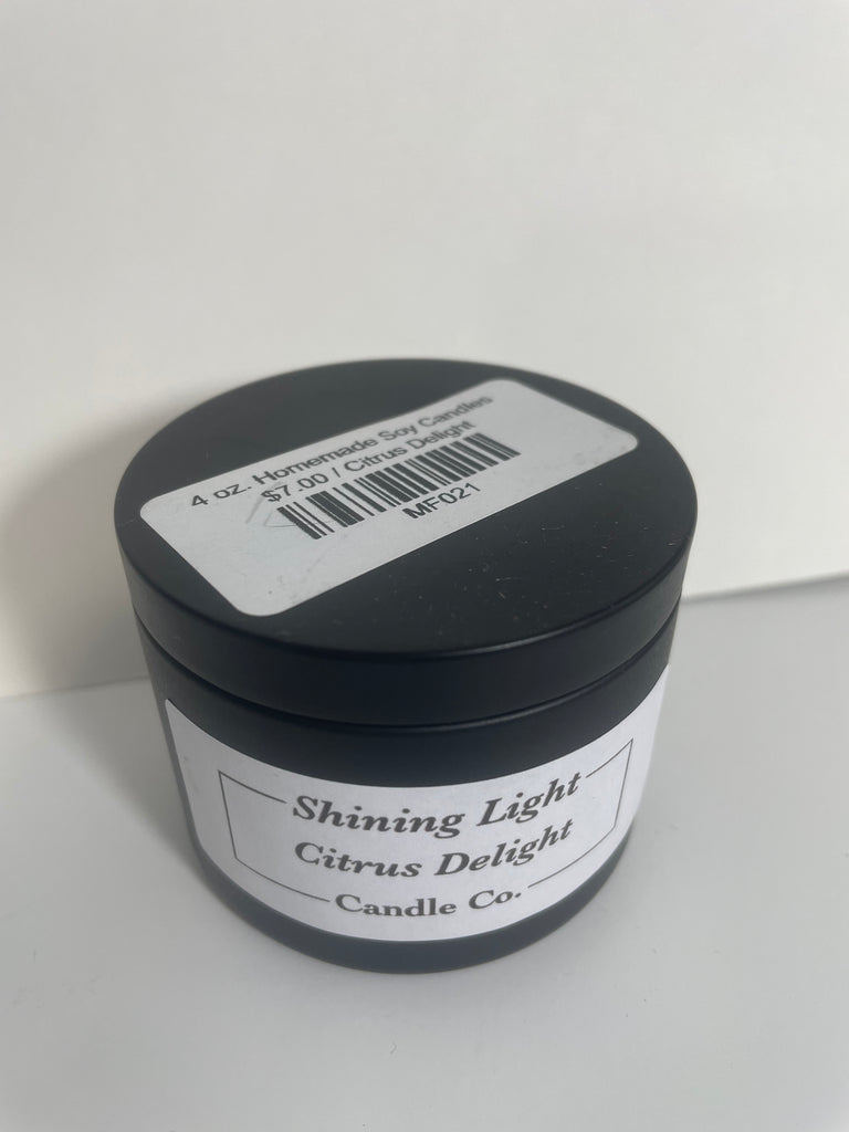 4 oz. Homemade Soy Candles-Citrus Delight