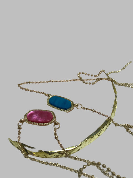 Double Chain Necklace w/Charm