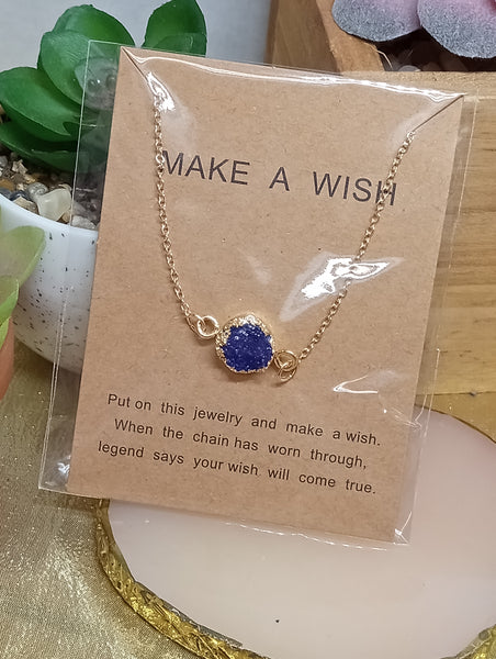 Make A Wish Necklaces-Royal