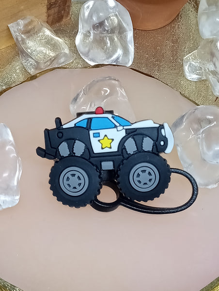 Straw Truck Toppers-Police-Black