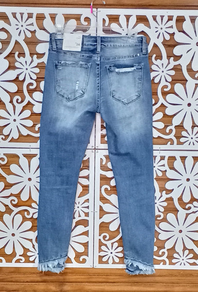 KanCan Super Distressed Light Wash Jeans back