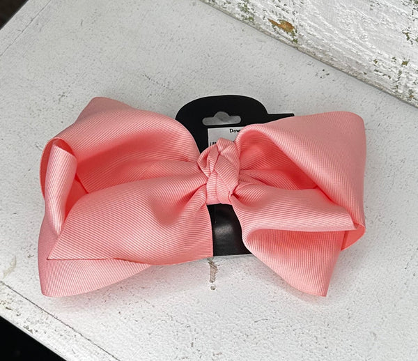 3in Hair Bow-Coral