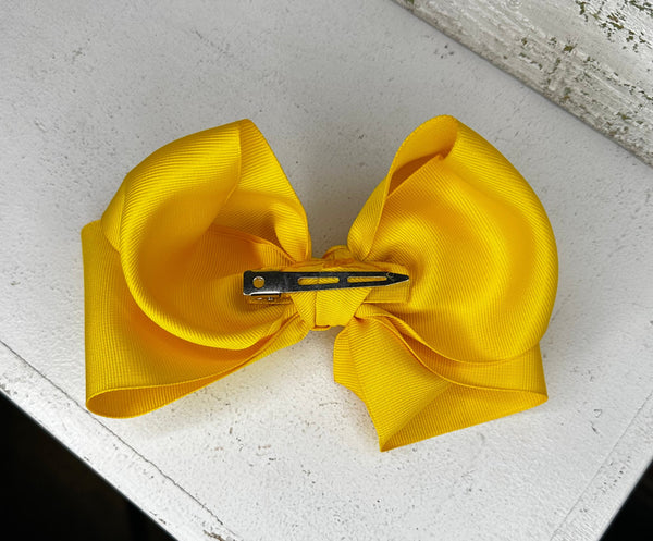 3in Hair Bow-Mustard