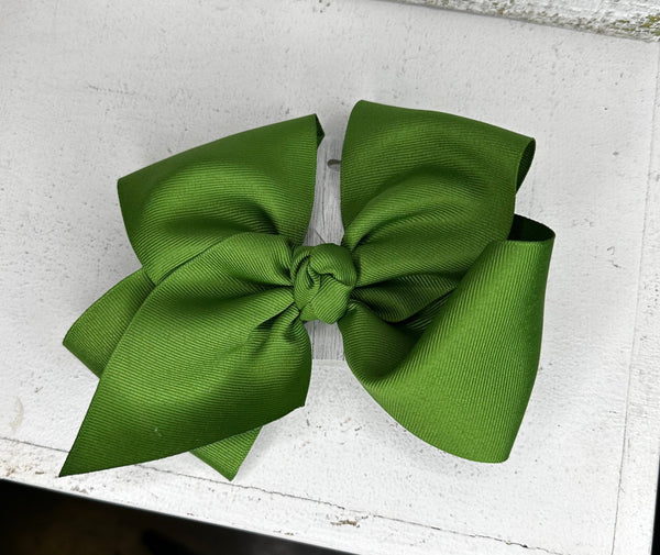 3in Hair Bow-Hunter Green