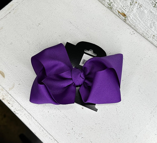 3in Hair Bow-Purple