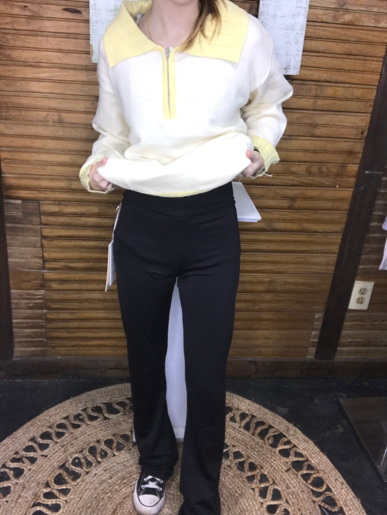 Black boot cut leggings