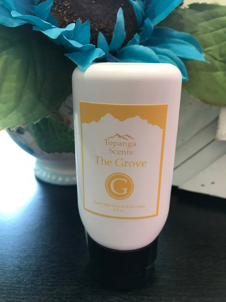 Topanga Scents Goat's Milk Hand & Body Lotion-2oz-the grove