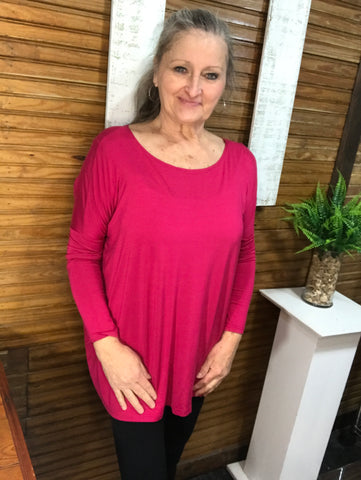 Piko Dark Pink Small Dress Shirt