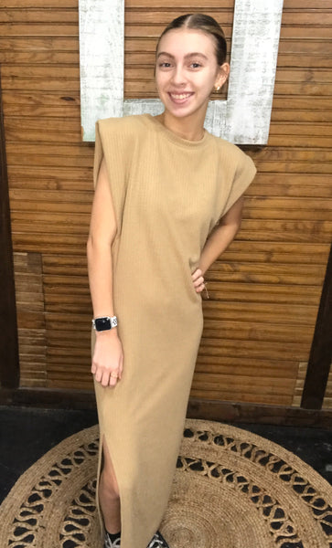 Tan Long Dress