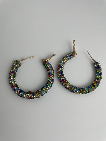 Sparkling Loop Earrings OhhMy! Gifts and Things, LLC