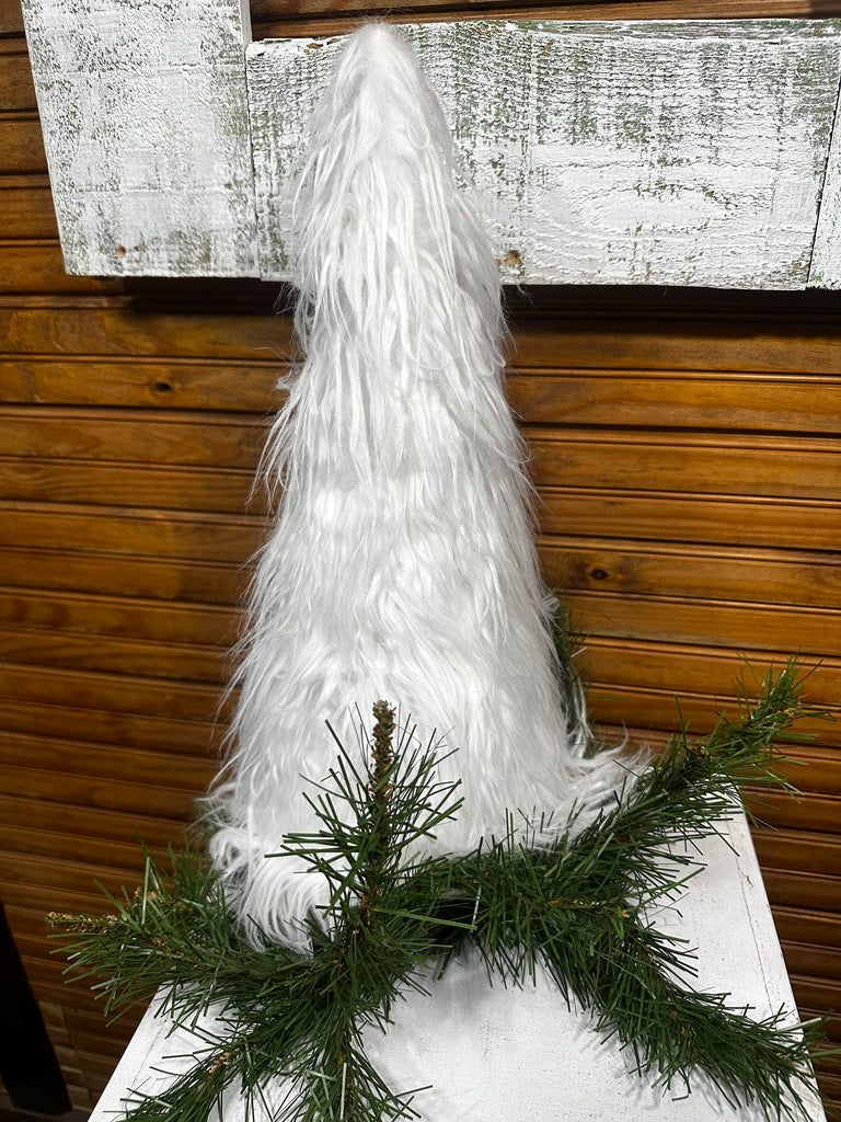 Faux Fur White Christmas Tree Beautiful centerpiece