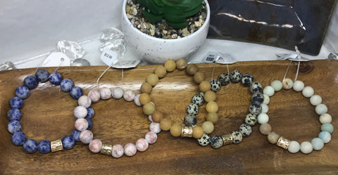 natural stone beaded bracelets