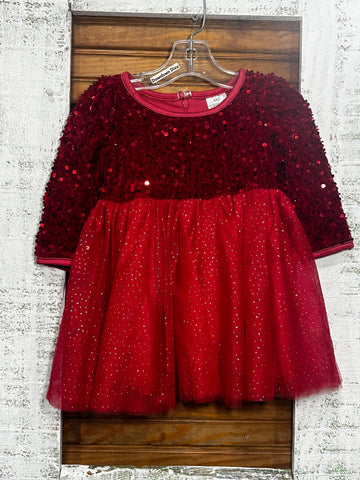 Red Velvet and Sparkle Dress
