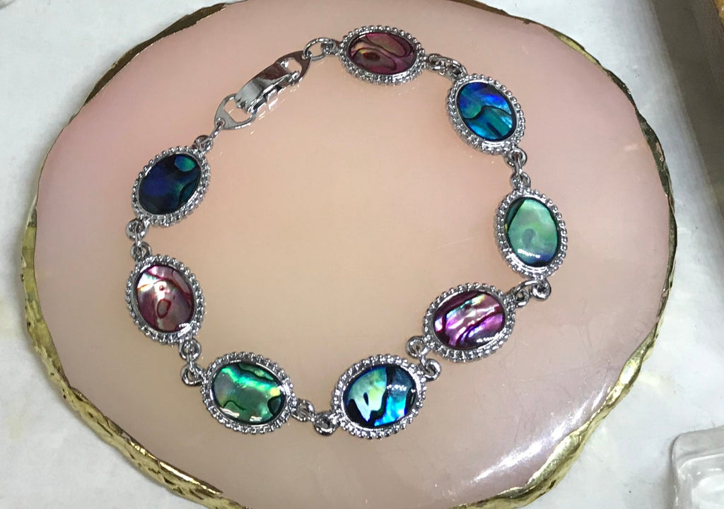 marbled stone bracelet