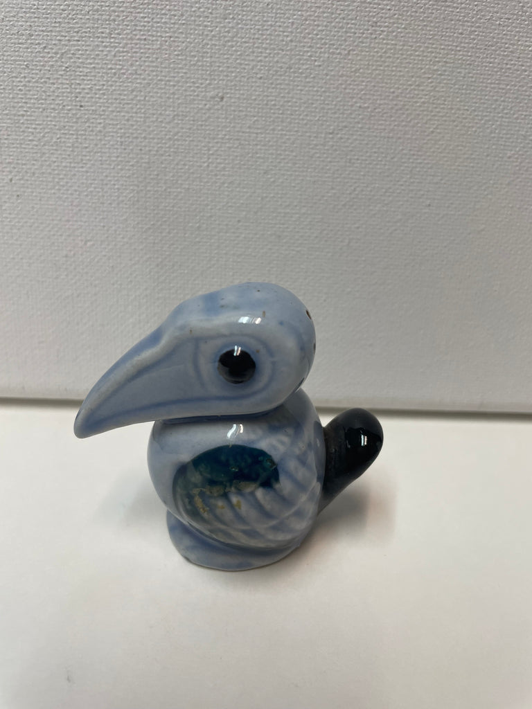 Occupied Blue Japan Pelican Saltshaker