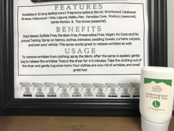 Topanga Scents Goat Milk Hand & Body's Soap-2oz.-Lemongrass & Green tea