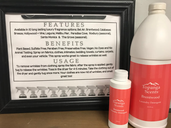 Topanga Scents Laundry Detergent-Brentwood-4oz-32oz