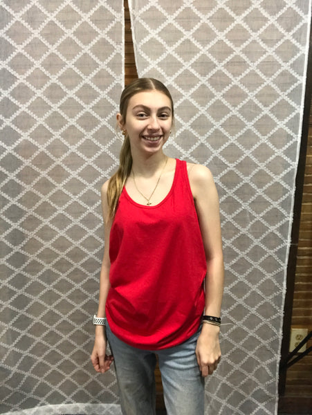 Soft Tank Tops-Red