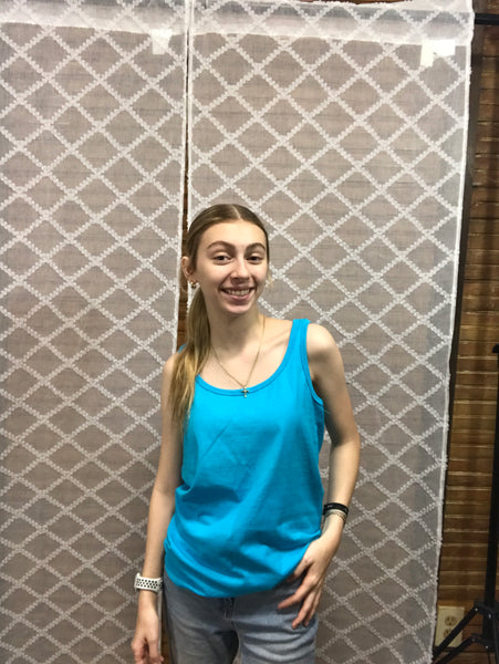 Soft Tank Tops-Baby Blue