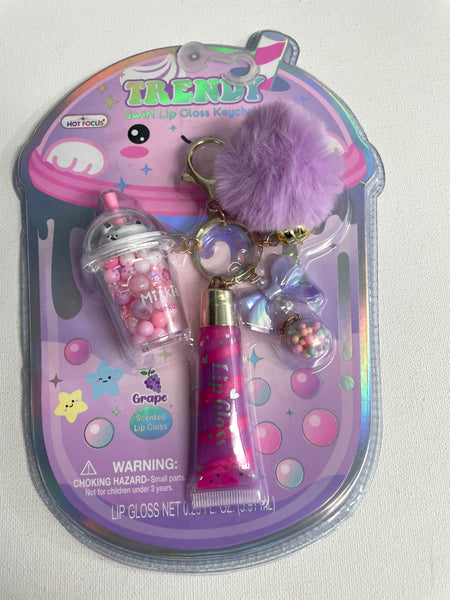 Trendy Lipgloss/Keychain-purple