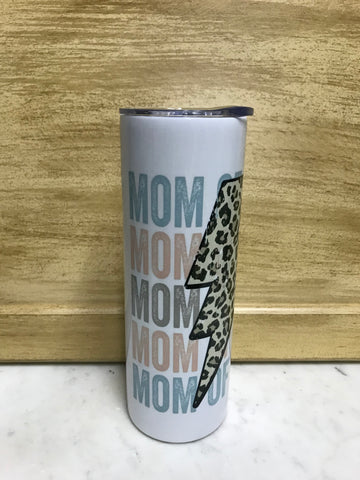 Different Styles and Types of Sublimated Tumblers-Mom Lightening Rod Leopard