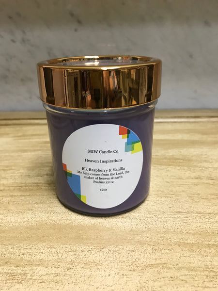 12oz candle - Blk raspberry and vanilla