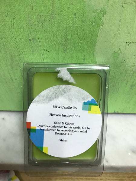 Homemade Candle Melts - Sage & Citrus