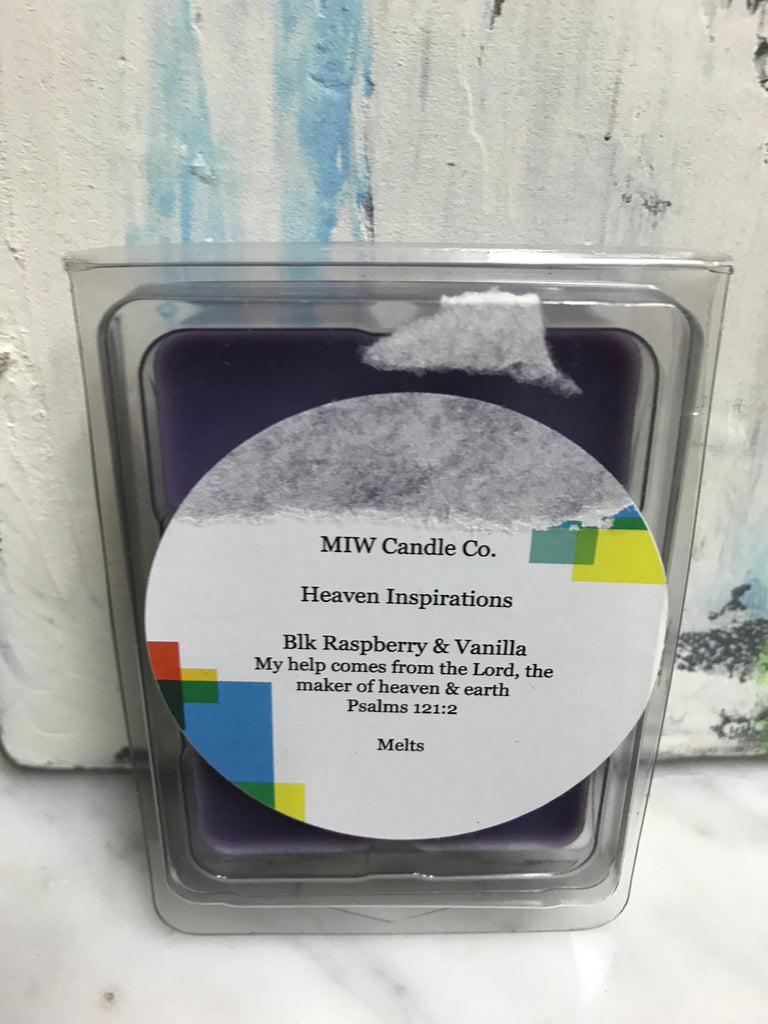 Homemade Candle Melts - Blk Raspberry & Vanilla