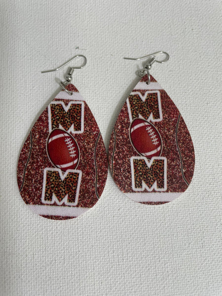 Teardrop Sport Mom Earrings Shirley Ollison