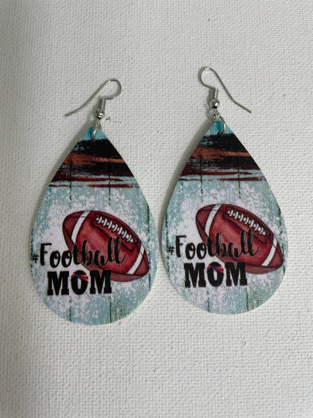 Teardrop Sport Mom Earrings Shirley Ollison